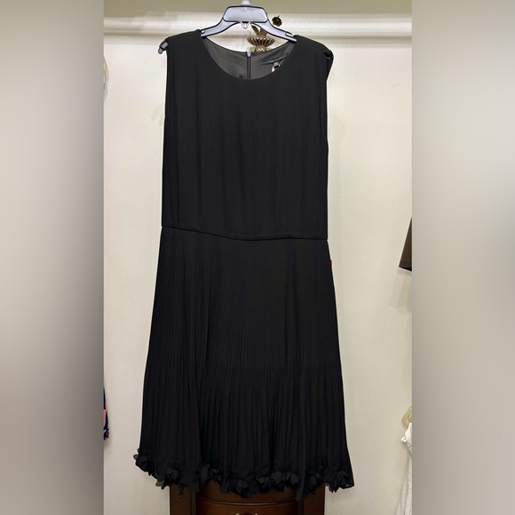 Black Chiffon Cocktail Dress Plus Size - Picture 7 of 8